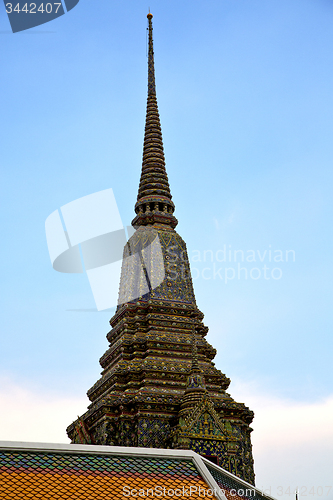 Image of  thailand  bangkok in    temple abstract cross  