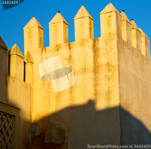 Image of morocco land construction and history in the sky