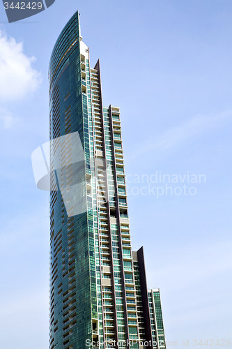 Image of  bangkok terrace  thailand  in office district palaces     cloud