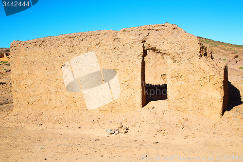 Image of moroccan old wall  city