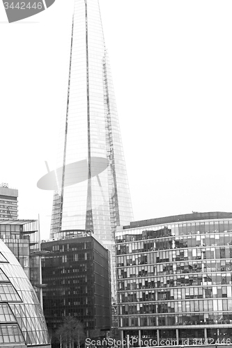 Image of new     building in london skyscraper      financial district an