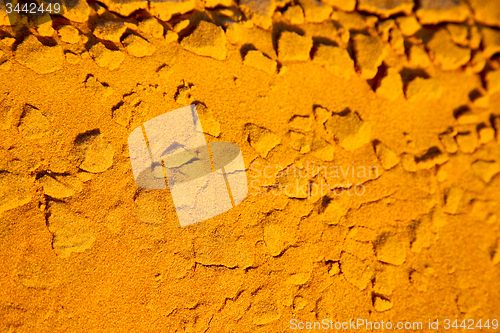 Image of cracked sand in morocco africa  macro