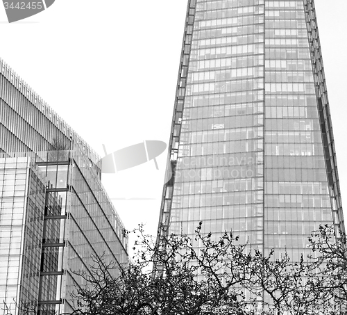 Image of new     building in london skyscraper      financial district an