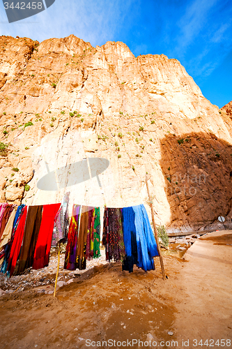 Image of  in   gorge morocco africa and scarf shop