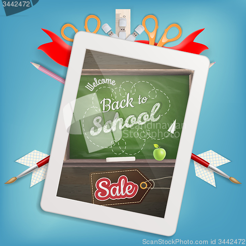 Image of Back to school Sale. EPS 10