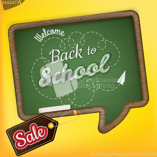 Image of Back to school Sale. EPS 10