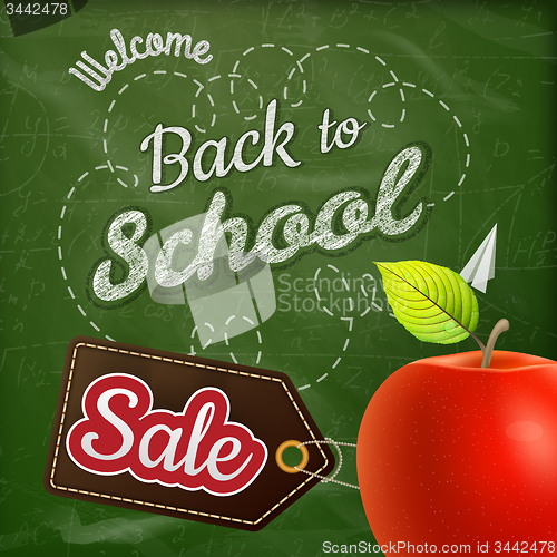Image of Back to school sale. EPS 10