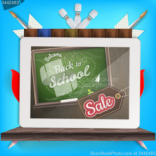 Image of Back to school Sale. EPS 10