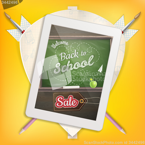 Image of Back to school Sale. EPS 10