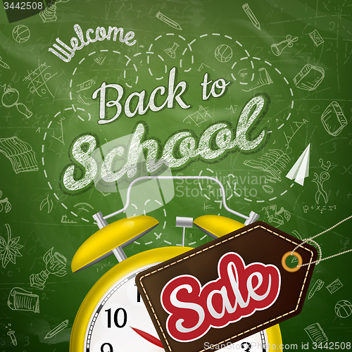 Image of School Sale poster. EPS 10