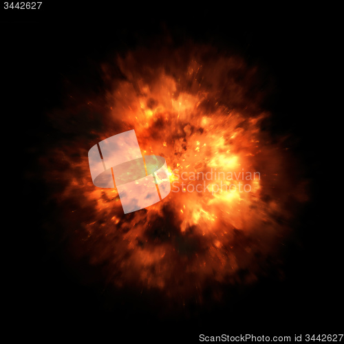 Image of explosion fire