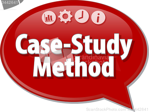 Image of Case-Study Method  blank business diagram illustration