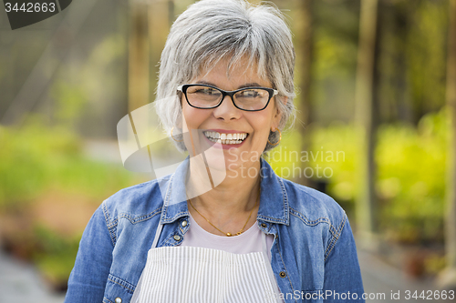 Image of Mature woman smiling