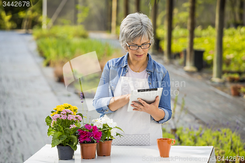 Image of Working in a flower shop