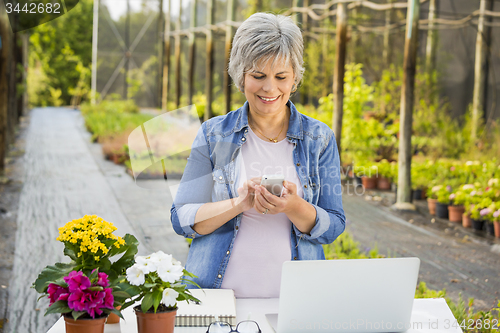 Image of Working in a flower shop