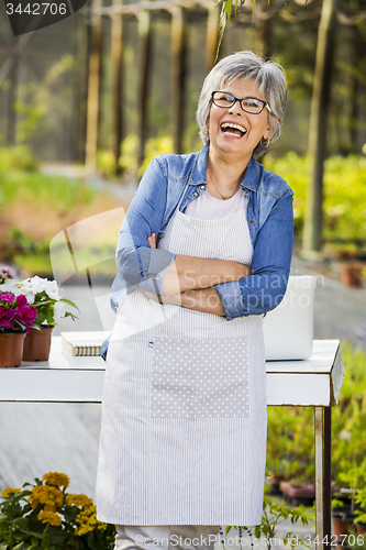 Image of Working in a flower shop