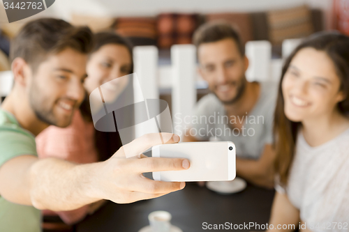 Image of Group selfie at the coffee shop