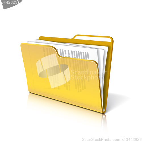 Image of Folder with papers. 