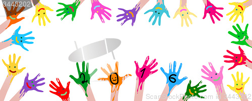 Image of 2016 colorful hands 