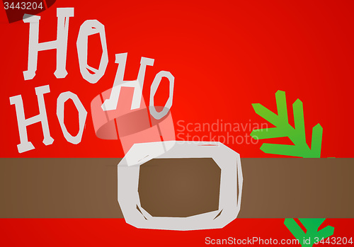 Image of christmas card HO HO HO