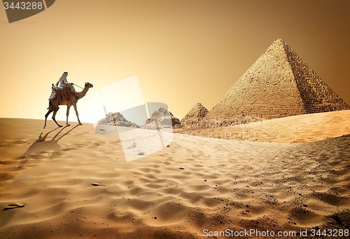 Image of Pyramids in desert
