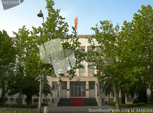Image of Presidential Palace in capital Podgorica Montenegro