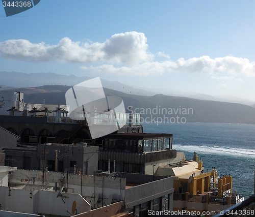 Image of rooftop view condos hotels Las Palmas capital Grand Canary Islan