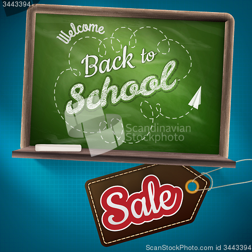 Image of Back to school sale. EPS 10