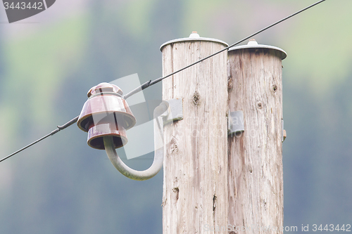 Image of Old electric pillar