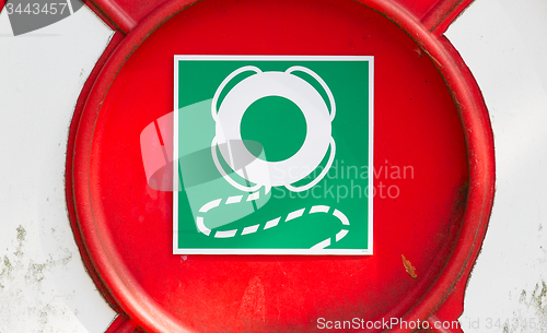 Image of Sign of a life buoy