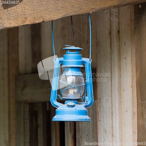 Image of Old blue lantern