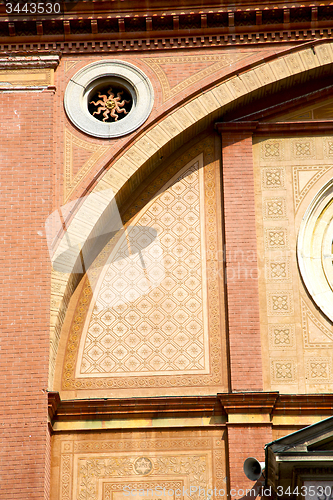 Image of rose window  italy  lombardy     in  the lonate ceppino old   ch