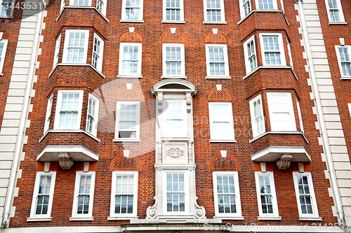 Image of window in   london old  wall and      historical 