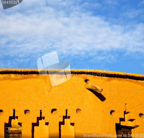 Image of season clouds   africa in morocco  old    contruction and the hi