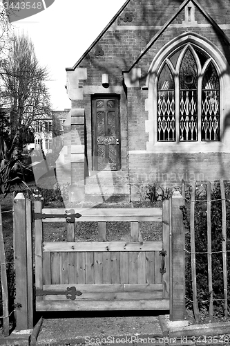 Image of in cemetery  england europe old construction and    history