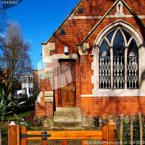 Image of in cemetery  england europe old construction and    history