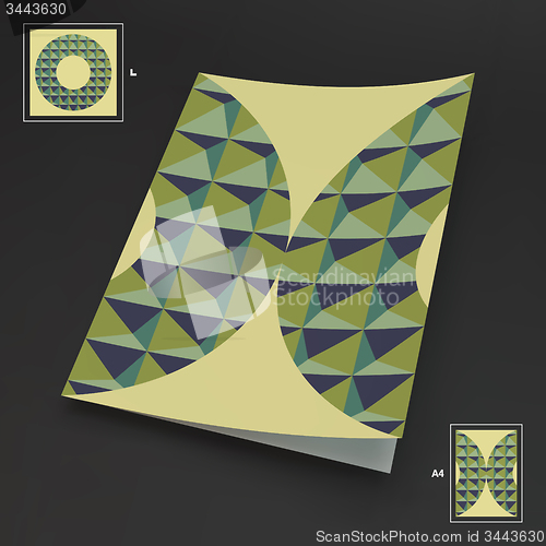 Image of A4 Business Blank. Abstract Vector Illustration. 