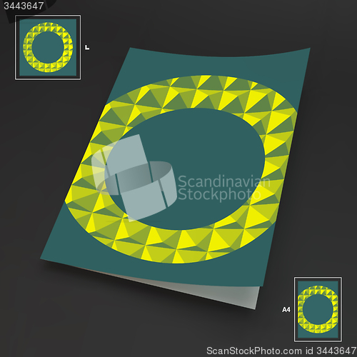 Image of A4 Business Blank. Abstract Vector Illustration. 