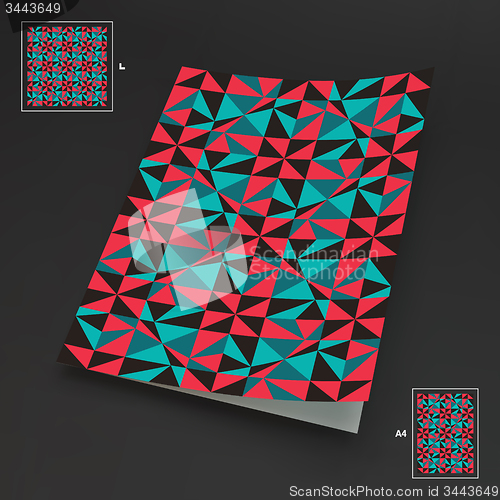 Image of A4 Business Blank. Abstract Vector Illustration. 