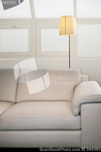 Image of Sofa and lamp