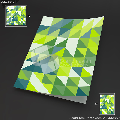 Image of A4 Business Blank. Abstract Vector Illustration. 