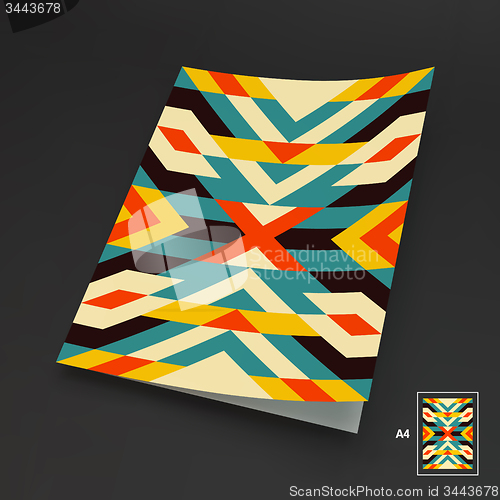 Image of A4 Business Blank. Abstract Vector Illustration. 