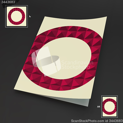 Image of A4 Business Blank. Abstract Vector Illustration. 