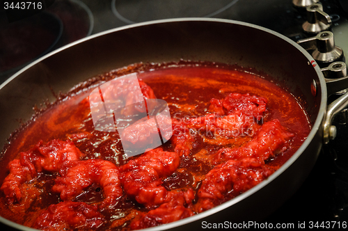 Image of Shrimps with red sauce