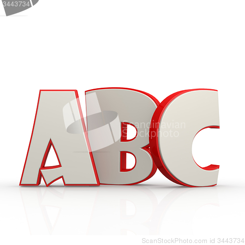 Image of ABC alphabet with white background