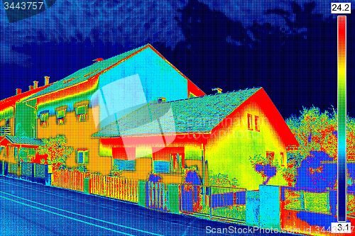 Image of Thermal image on House