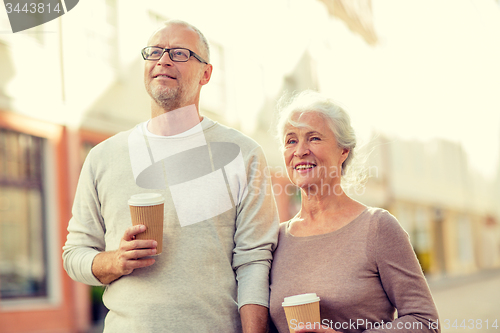 Image of senior couple on city street