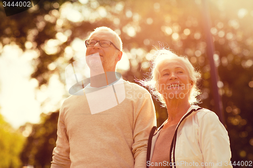 Image of senior couple in park