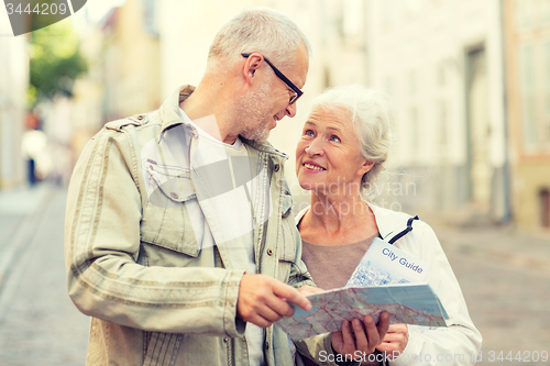 Image of senior couple on city street