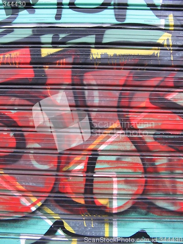 Image of graffiti on a shop
